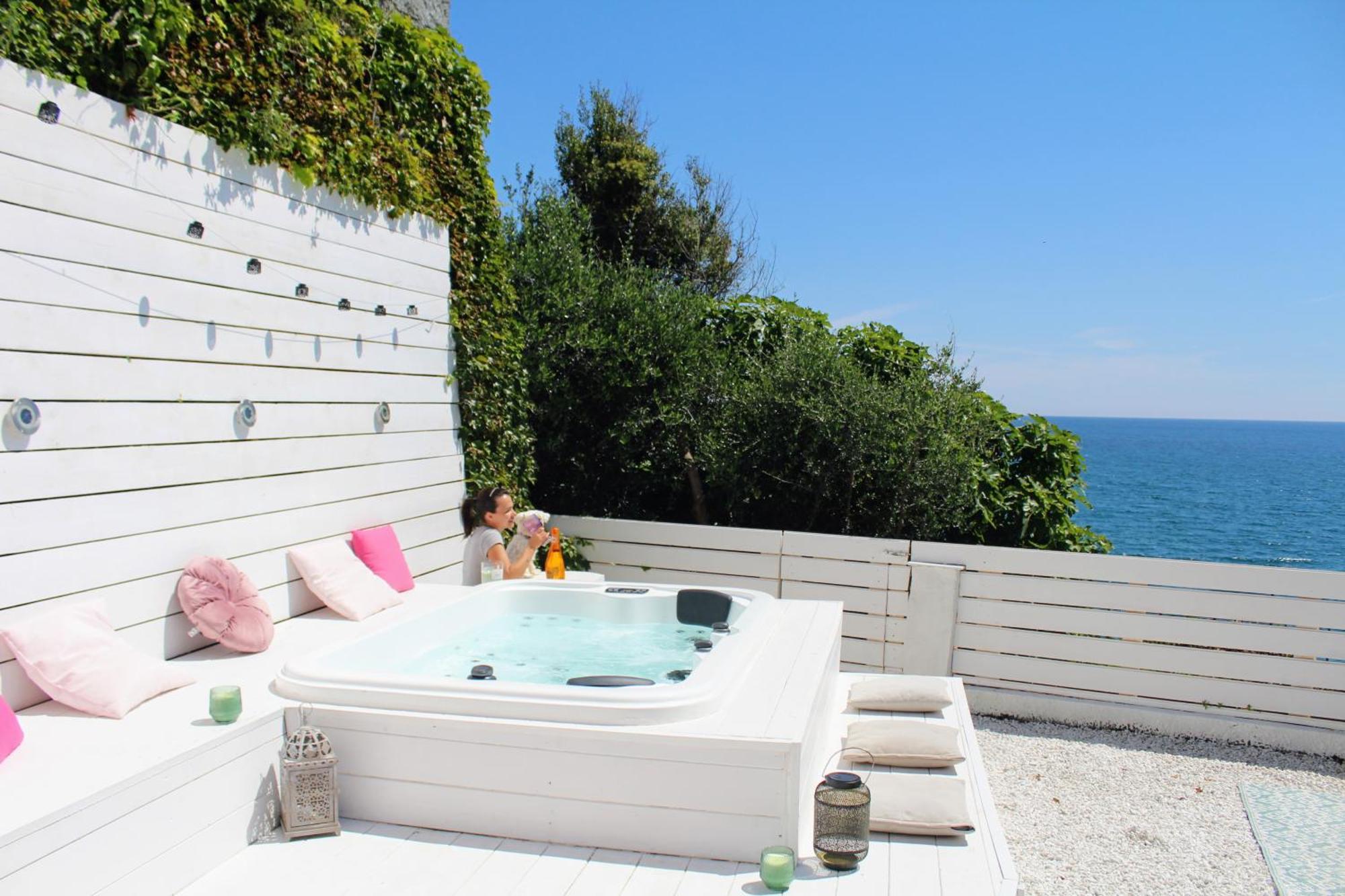 Conca Verde C21- Beach Front Little Villas Pool, Private Jacuzzi Sea View Andora Екстер'єр фото
